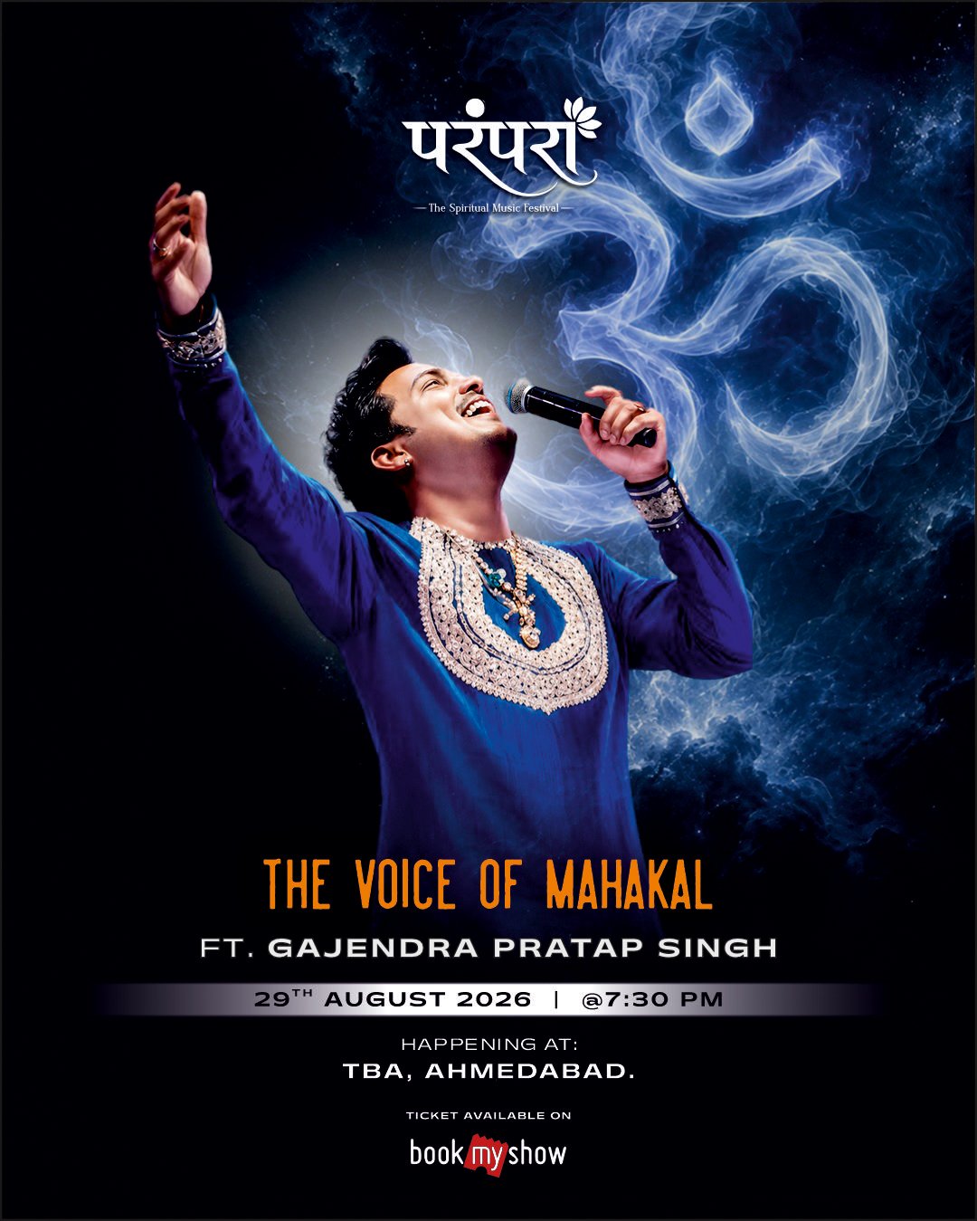 PARAMPARA 2026 Ahmedabad poster featuring Gajendra Pratap Singh live
