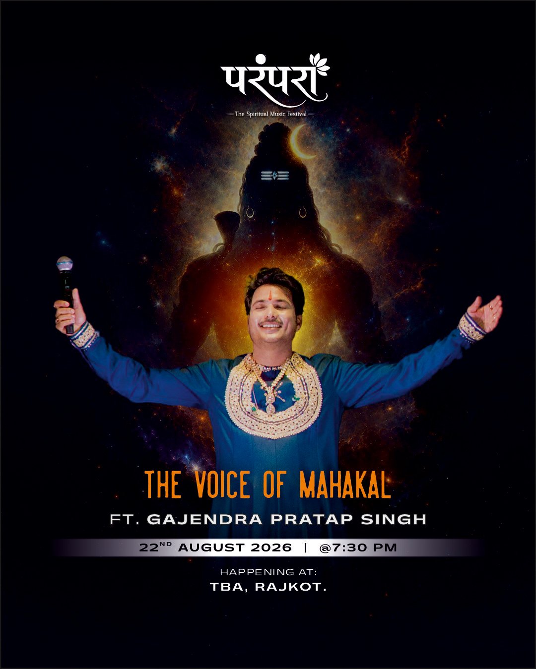 PARAMPARA 2026 Rajkot poster featuring Gajendra Pratap Singh live
